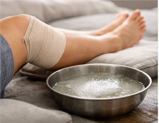 remove fluid from knee naturally