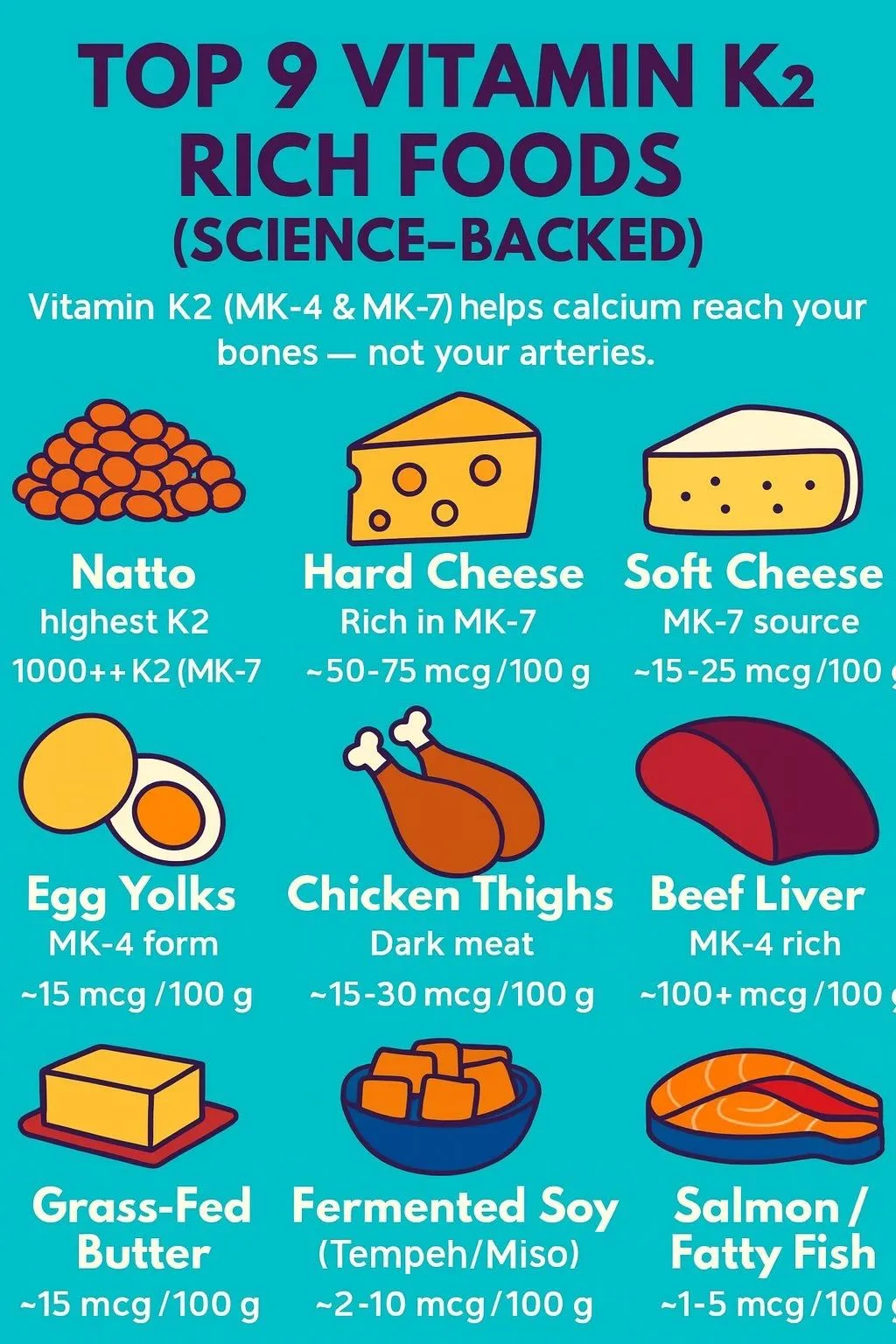  top 9 vitamin k2 rich foods