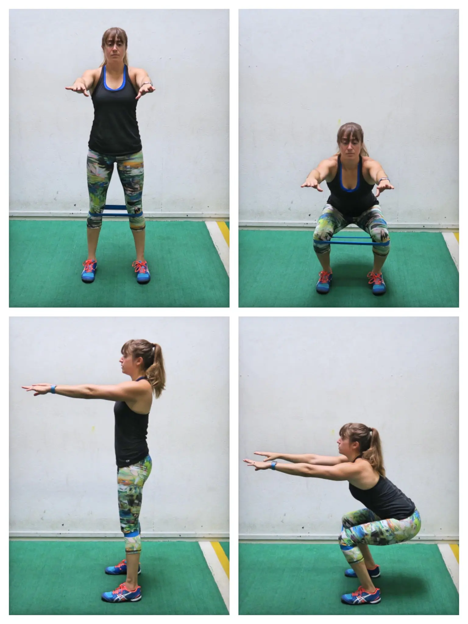 mini band squat